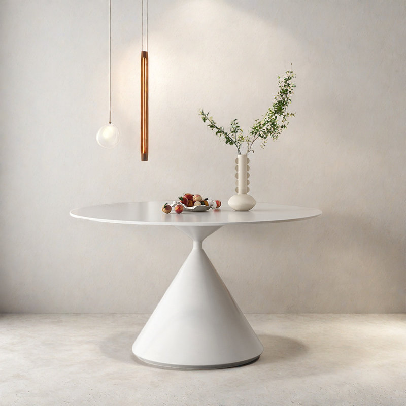 Table de table ronde italienne, H 29,1 po x L 47,2 po x l 47,2 po