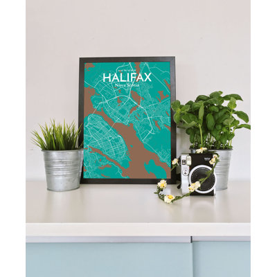 Halifax City Map - No Frame Print