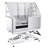 50" W Metal Dog Grooming Tub Electric Height Adjustment with Left Door Opening