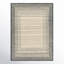 Rectangle Uptown Striped Handmade Hand Tufted Wool Area Rug in Beige/Gray-1256816952