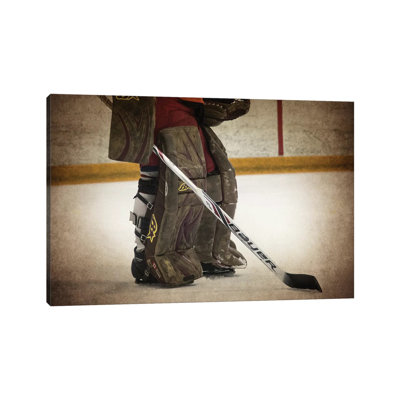 Hockey Goalie - Wrapped Canvas Print