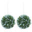 Set of 2 UV-protected artificial plant topiary balls