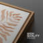 «Orange Tropical Palm Leaves», botanique abstraite, encadrée, 3 pièces, impression sur toile-91875273-91875271