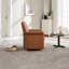 Fauteuil d'appoint pivotant avec base en bois