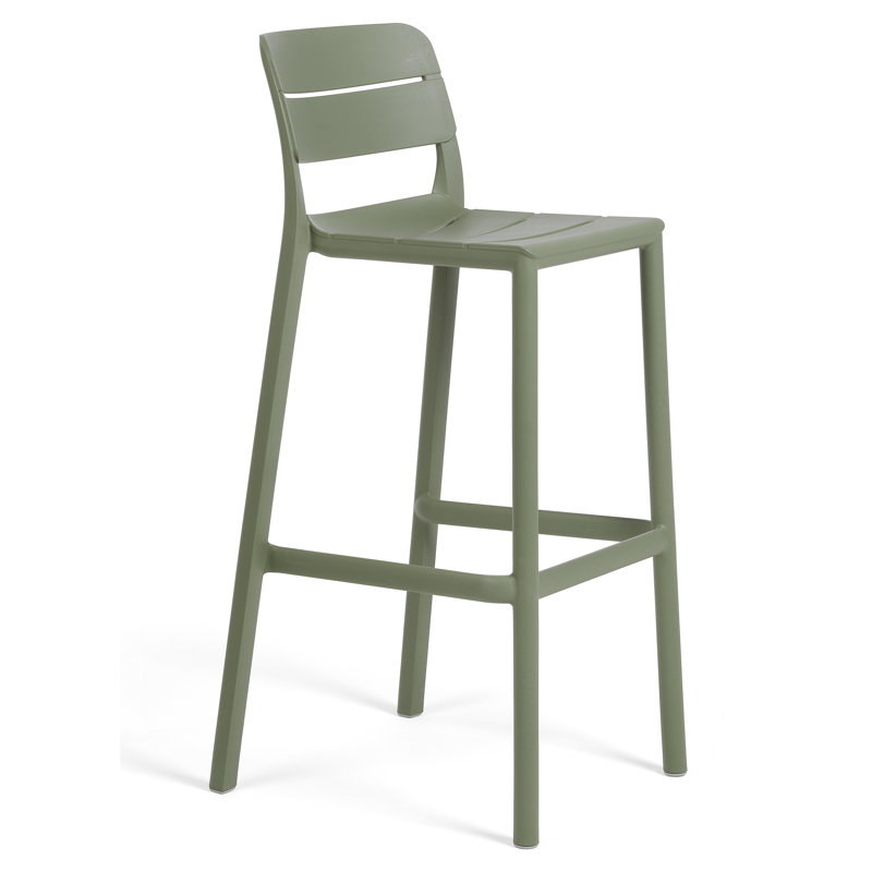 Cassia Outdoor Bar Stool, Green