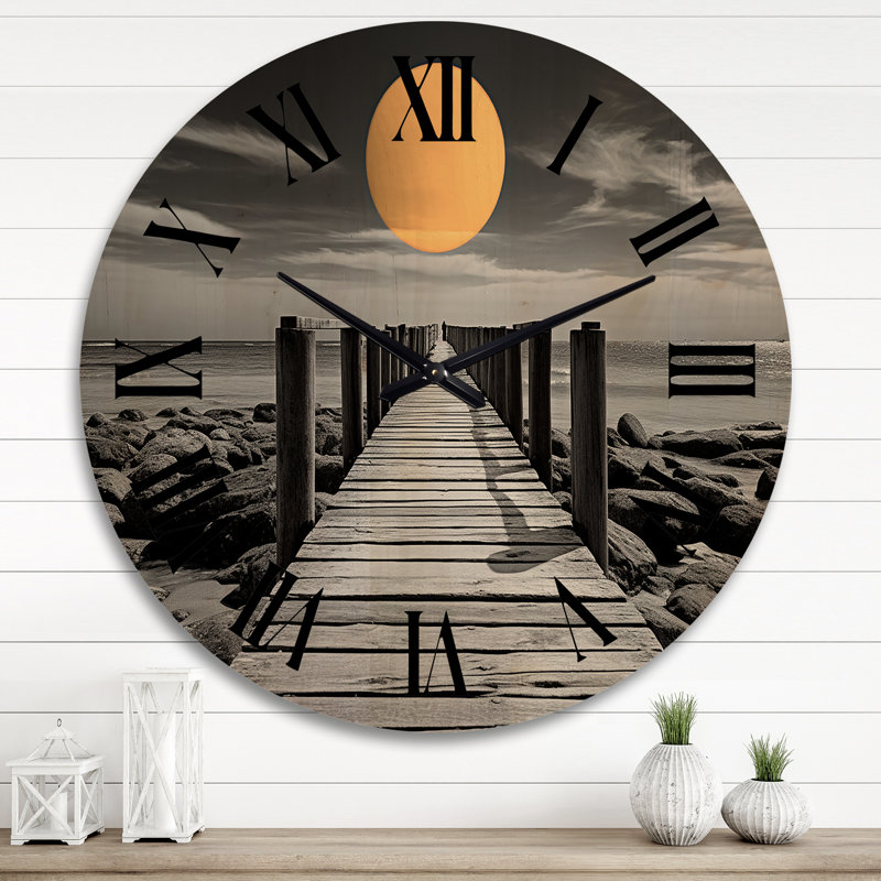 Solid Wood Wall Clock, Extra Large