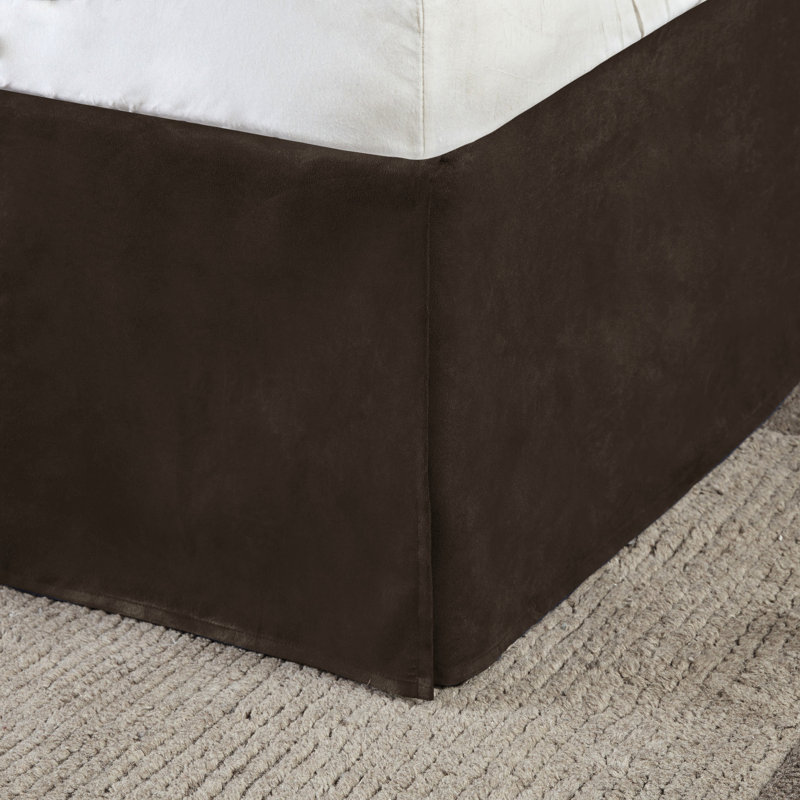 Collection de literie pour lit de jour - brun, simili suède, style rustique