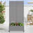 Metal Planter Box with Trellis with Wheels-1538421194-1529776160