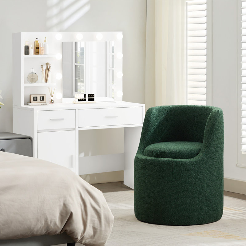 Tabouret de coiffeuse Yosef, Vert