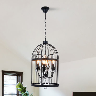 Lustre géométrique de style lanterne à 4 lumières Fouladgar