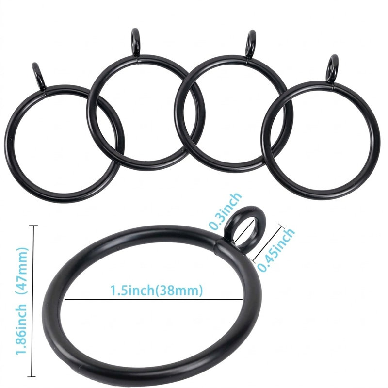 Natural 4.72 cm Curtain Rings