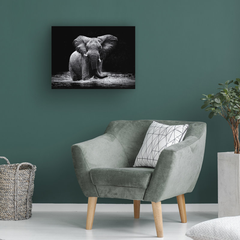 Wrapped Canvas Wall Art - Gorazd Golob 'Power 1' Wall Art for Living Room, Bedroom, or Office Décor - 14x19, 14" H x 19" W