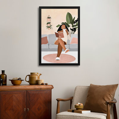 Affiche encadrée Lounge Premium par Bria Nicole