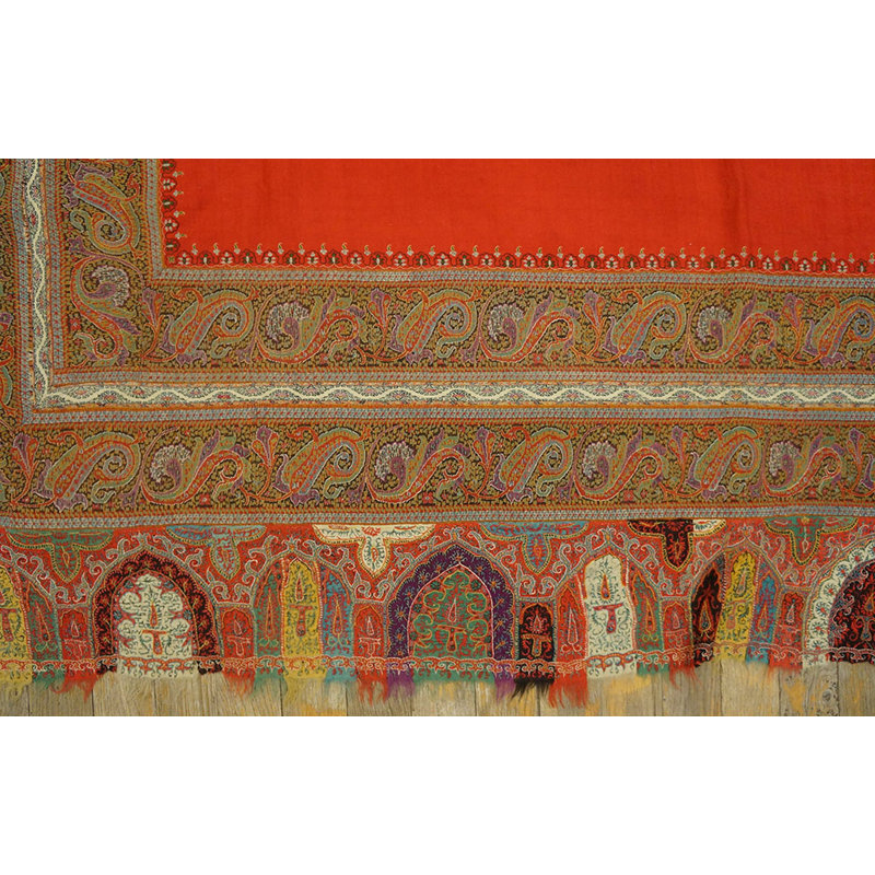 Tapis antique multicolore indien 1925