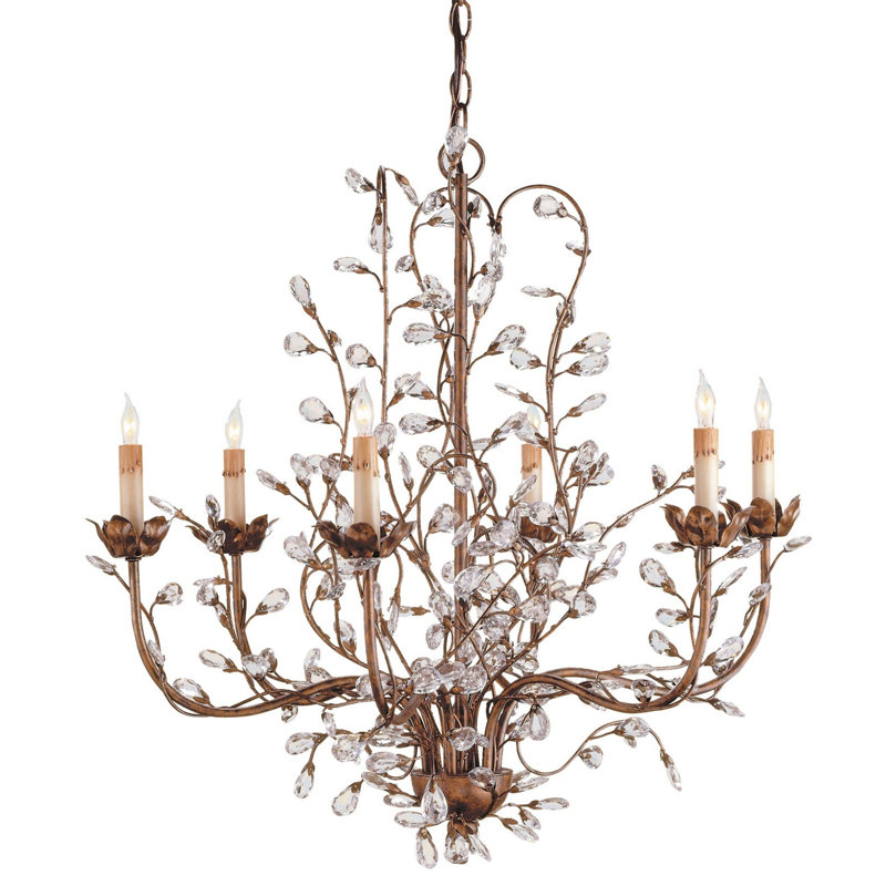 Crystal Bud 6 - Light Chandelier, Cupertino