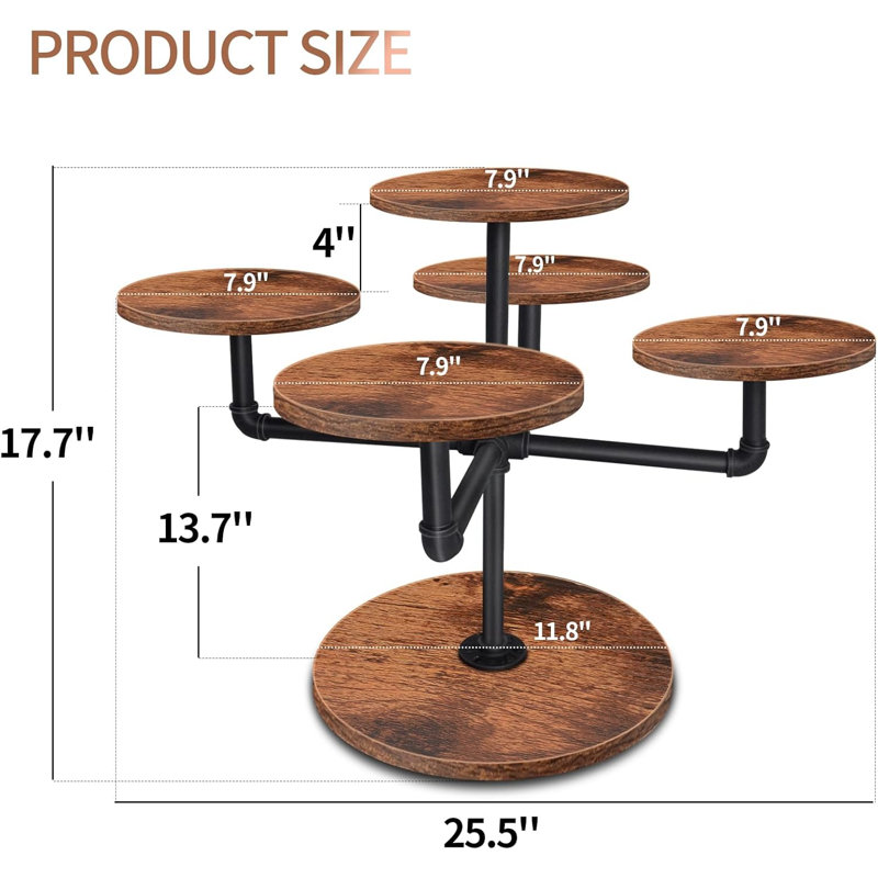 Présentoir à petits gâteaux, tour à petits gâteaux à 3 niveaux pour 50 petits gâteaux en bois Présentoir à gâteaux en bois