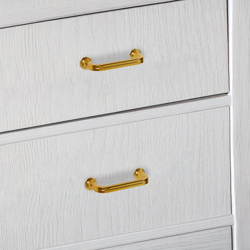 Ensemble de 8 poignées de tiroir Lumi Home Furnishings Classic, 3", Laiton