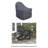  Outdoor Adirondack Chair Covers For Ravenna Rocking Chairs, Water-Repellent UV-Resistant Polyester With Elastic Tie-Downs And Padded Handles