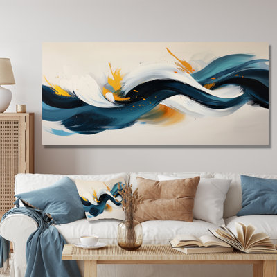 Racines et reflets de vagues abstraites V - spirales abstraites, art mural