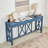 60''Acacia Veneer Console Table with 4 Spacious Drawers-1011810268