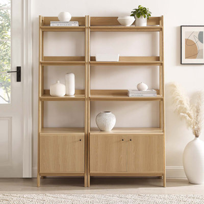 Modway Bixby Wood Bookshelves - Set of 2