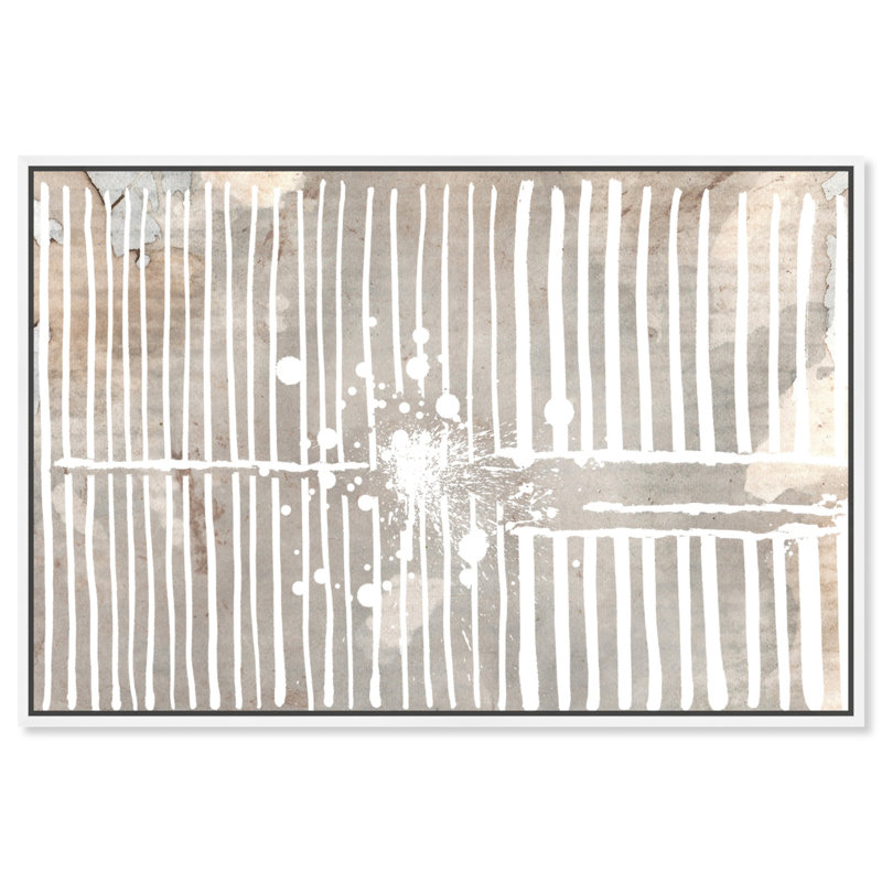 «Chic Champagne», peinture sur toile, H 45 po x l 30 po x P 1,5 po, Cadre blanc
