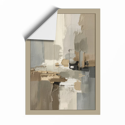 Layered Forms Minimalist - Framed Print
