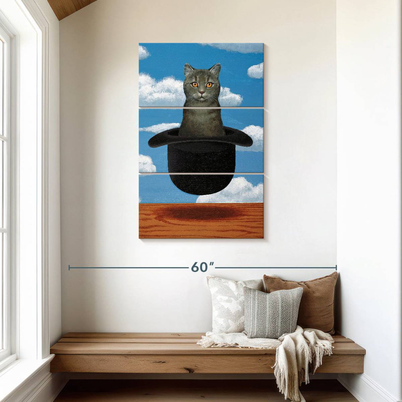 Brampt Magritte Cat, 45" H x 28" W