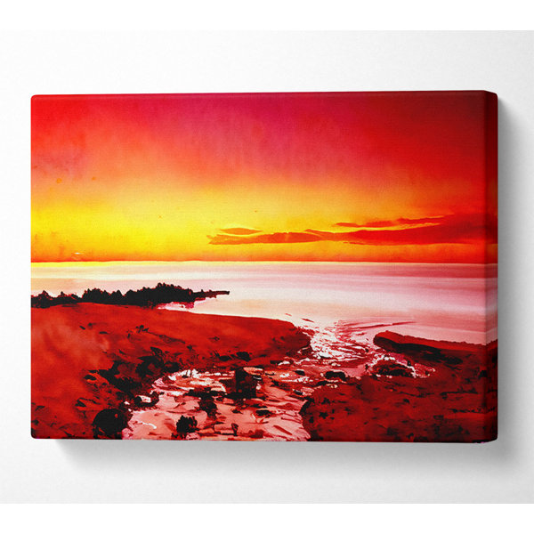 House of Hampton Surreal Ocean Rocks - Wrapped Canvas Art Prints ...