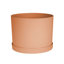 Pot à fleurs rond intérieur / extérieur en plastique moderne avec soucoupe-1927843350-1933896411