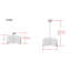Luminaire tambour à tambour simple 1 lumières Kalene