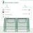 Outsunny 6' X 3' X 3' Portable Greenhouse, Garden Green House With 2 PE/Plastic Covers, Steel Frame And 2 Roll Up Windows, Green