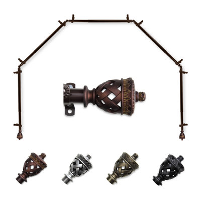 Tringle à rideaux simple réglable 0,81 po Jaidyn