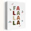 Falala Holiday Typography Minimalist Modern Rustic Winter Wall Art Print 1 Piece Wrapped Canvas Wall Art-90534370