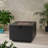 Outdoor Patio Propane Fire Pit 24'' H x 33'' W Square Iron Gas-burning Fire Pit - 50,000 BTU,Tank in Side