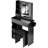 Versatile Desktop Vanity Table With Advanced Power Station And Comfortable Stool-753739550
