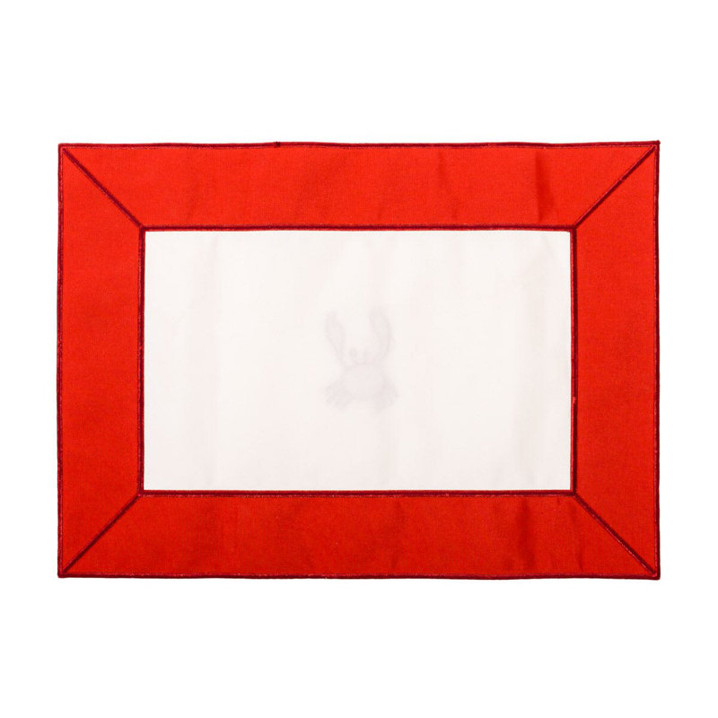 Placemat, Red/White