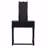 Unique Modern Style Bedroom Makeup Vanity  W Stool Foldable Mirror Drawers Black Finish Mdf Veneer 1Pc Makeup Vanity-1127709969
