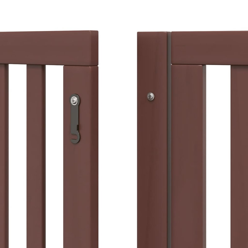 Garlan Solid Wood Dog House Door, Brown, 60cm H x 480cm W x 2cm D