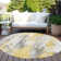 Machine Washable Indoor/Outdoor Xhevrie Yellow Rug
