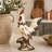 Adelphie Polystone Indoor Outdoor Rooster White Decorative Garden Sculpture