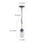 Luminaire suspendu en pot 1 lumière Carlile