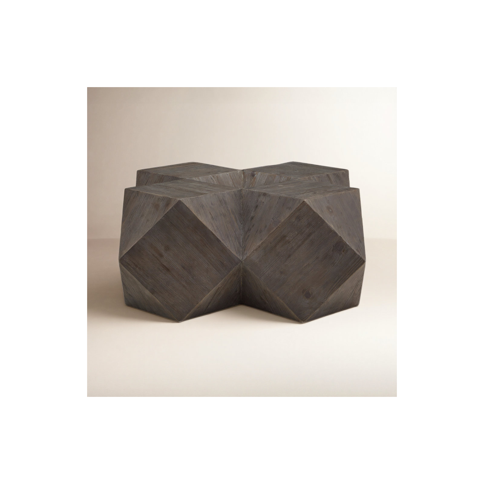 Solid Wood Coffee Table, Dark Brown