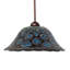 Luminaire suspendu 16 po de large plume de paon Tiffany