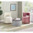 Round Ottoman Set With Storage, 2 In 1 Combination, Round Coffee Table, Square Foot Rest Footstool For Living Room Bedroom Entryway Office-730602743