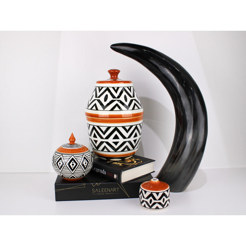 African Handmade Ceramic Jar