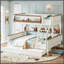 Lit superposé simple au-dessus de double / double en bois avec tiroirs de rangement, lit gigogne escamotable, tablettes de rangement, conception convertible-1668510434