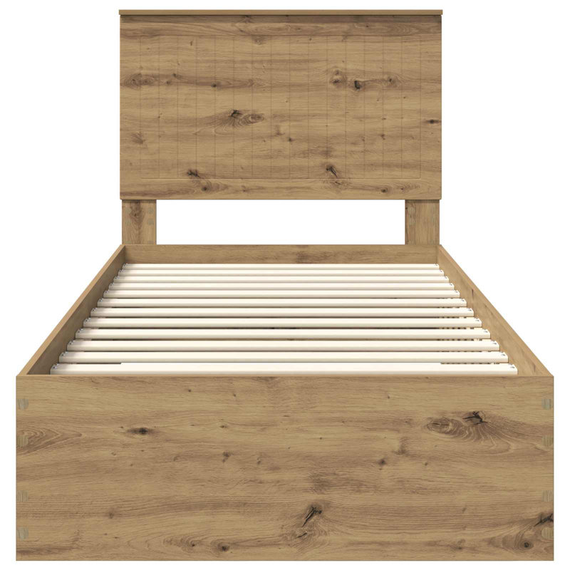 Bed, Artisan Oak, Single (3')