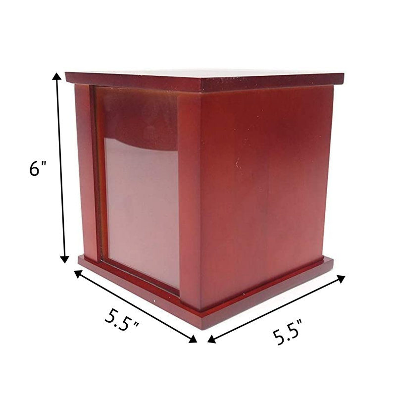  Bouleau / urne cerisier foncé B006