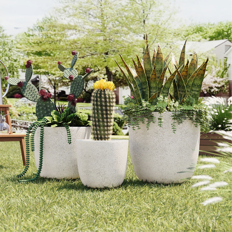Ensemble de pots de fleurs U_Style, White